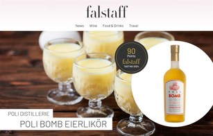 Falstaff: Poli Bomb among the best Egg Liqueurs 