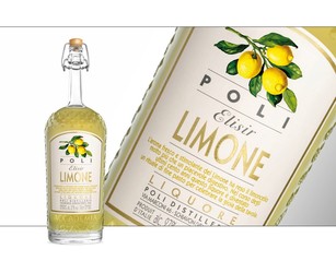 Poli Elisir Limone with metal tube - Lemon sweet liqueur